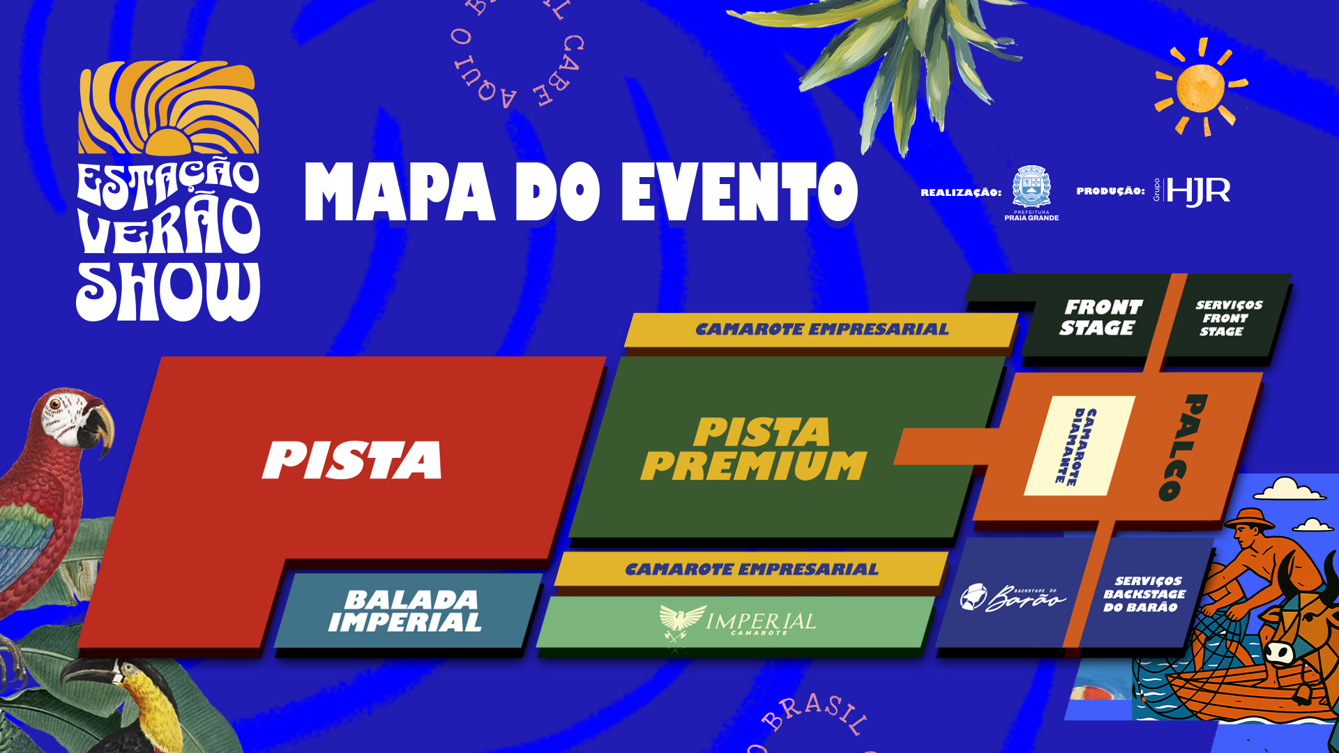 Mapa geral do evento